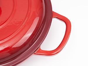 Kerilyn 3 Quart Enameled Shallow Cast Iron Dutch Oven with Lid, Dual Handles Dutch Pots for Cooking, Stewing, Heavy-Duty & Nonstick, Oven Safe up to 500° F, Works on All Stovetops, Dark Blue   dutch enamel stock