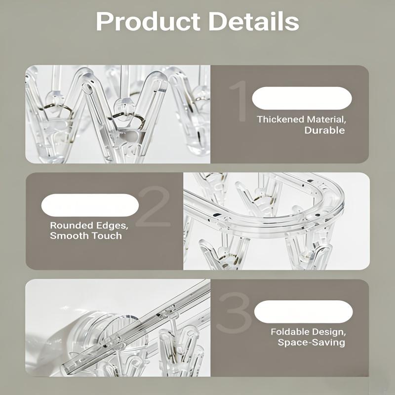 A Household No-Drill Balcony Drying Rack for Underwear And Socks, Featuring a Multifunctional Creative Wall-Mounted Storage Design. It Uses Strong Suction Cups for a Mark-Free Attachment to Walls, Drying Racks