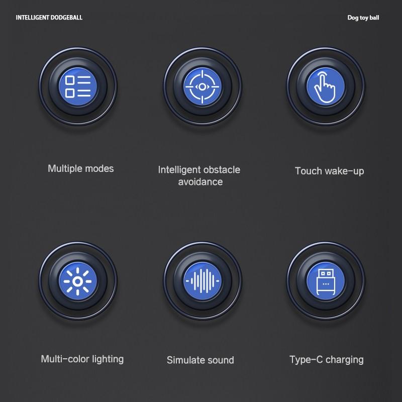 Interactive Cat Dog Toy Ball, Automatic Rolling Electric Ball, Indoor Pet Fun, Motion Sensor, Engaging Play, Self-Entertaining Pet Toy