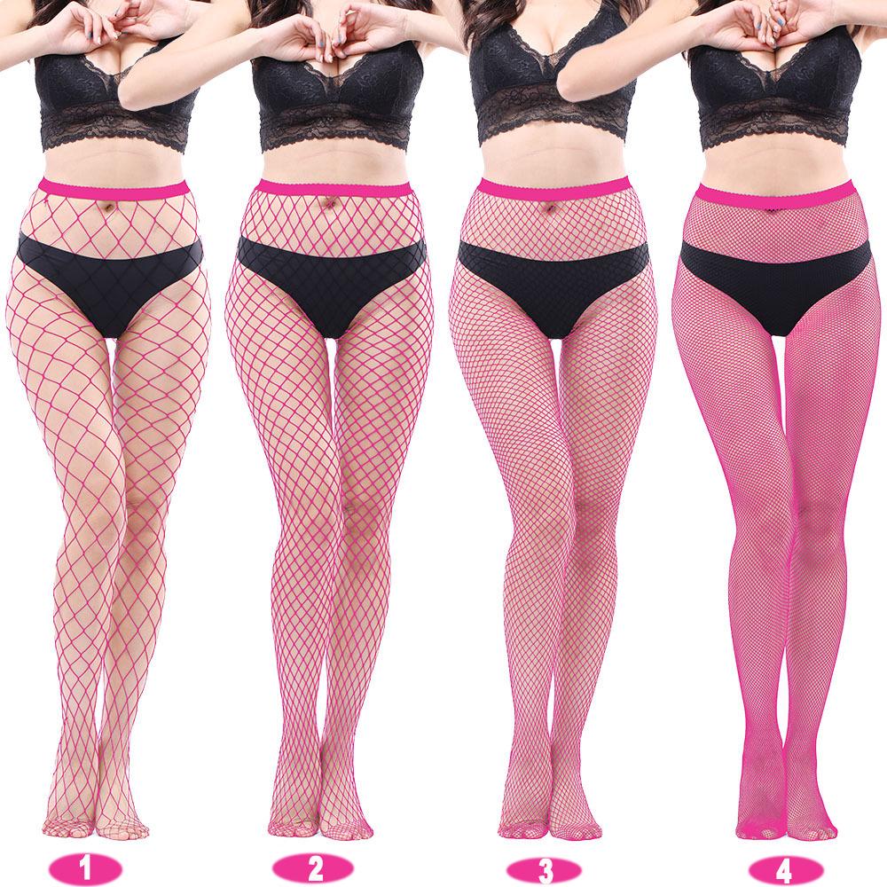4 Pairs Women Fishnet Tights, Fishnets Net Stockings Pantyhose for Daily Wear, Cosplay, Holiday, Date, Perfect for Layering Fashion