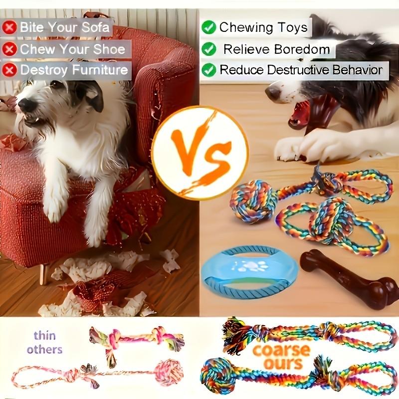 Durable Chew Toy for Aggressive Chewing, Teething Toy for Medium to Large Dogs, Heavy-Duty Rope Toy for Big Breeds, Essential Pet Gear