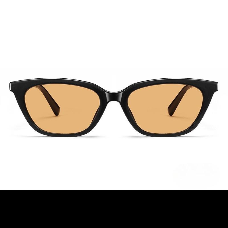 Wang Jiaer the same GM sunglasses men's trendy ruffian handsome retro high sense cat eye sunglasses polarized Internet celebrity small frame