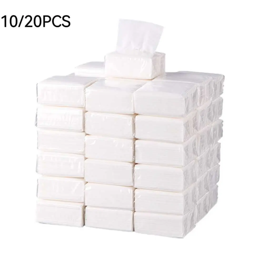 10 Pack Outdoor Pocket Tissues, 200 Sheets Per Pack, Hotel Camping Restaurant BBQ Home Use, Disposable Paper Towels, Tissues Bulk