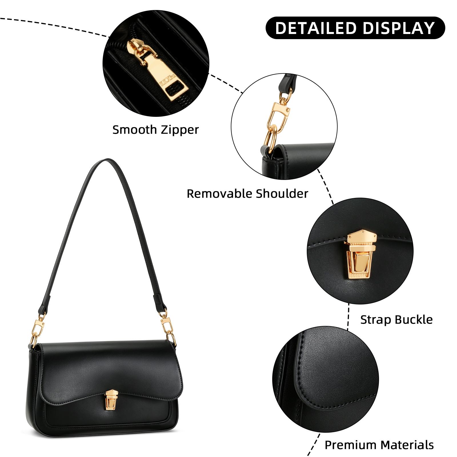 KKXIU Small Shoulder Bag for Women Cute Purses Mini Hobo Handbag Trendy Clutch Purse