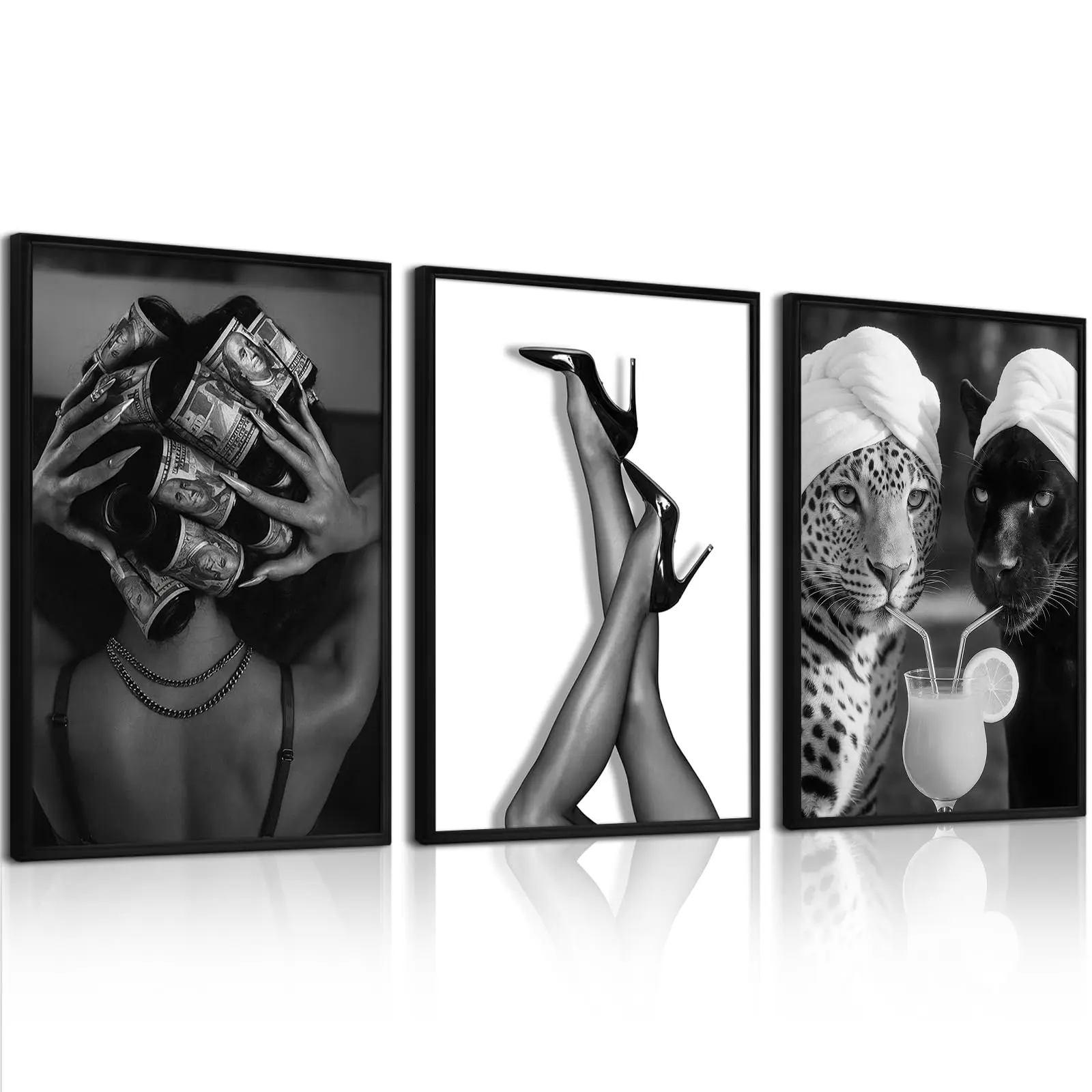 Black Leopard Art