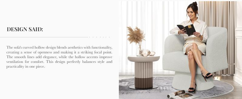 Swivel Barrel Accent Chair,Oversized Teddy Upholstered Round Swivel Chair,Modern Luxury 360 Degree Living Room Vanity Chair for Bedroom Office,Black