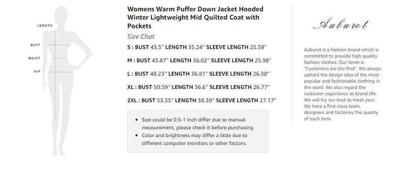 Danedvi Womens Warm Puffer Down Jacket Hooded Winter Lightweight Mid Quilted Coat with Pockets Tops Casual Danedvi Womens Warm Puffer Down Jacket Hooded Winter Lightweight Mid Quilted Coat with Pockets Tops Casual