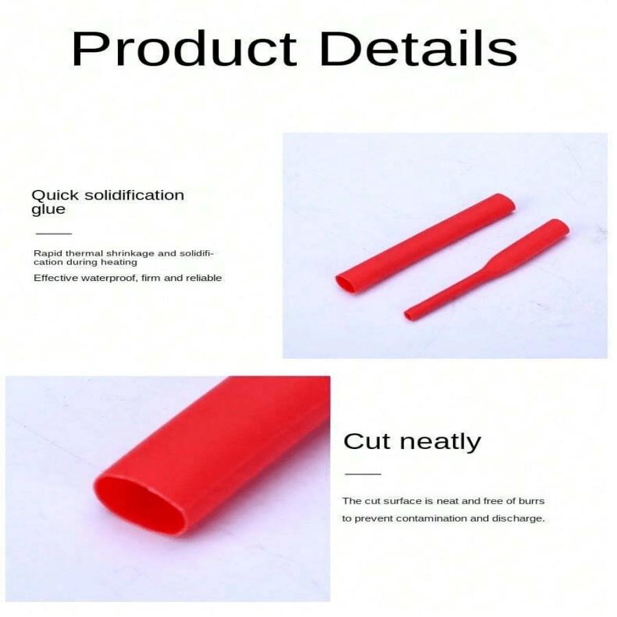 High-Temperature Resistant Heat Shrink Tubing, 127/164/328/530pcs, Phone Data Cable Protector, Automotive Industrial Appliance Use