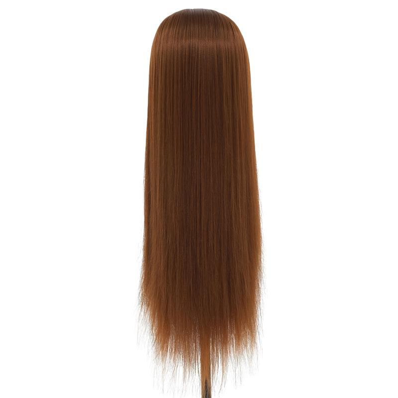 Mannequin Head with Straight, 24-26 Inch Doll Head for Cosmetology & Hairdresser Training, #6 Light, Single Pack