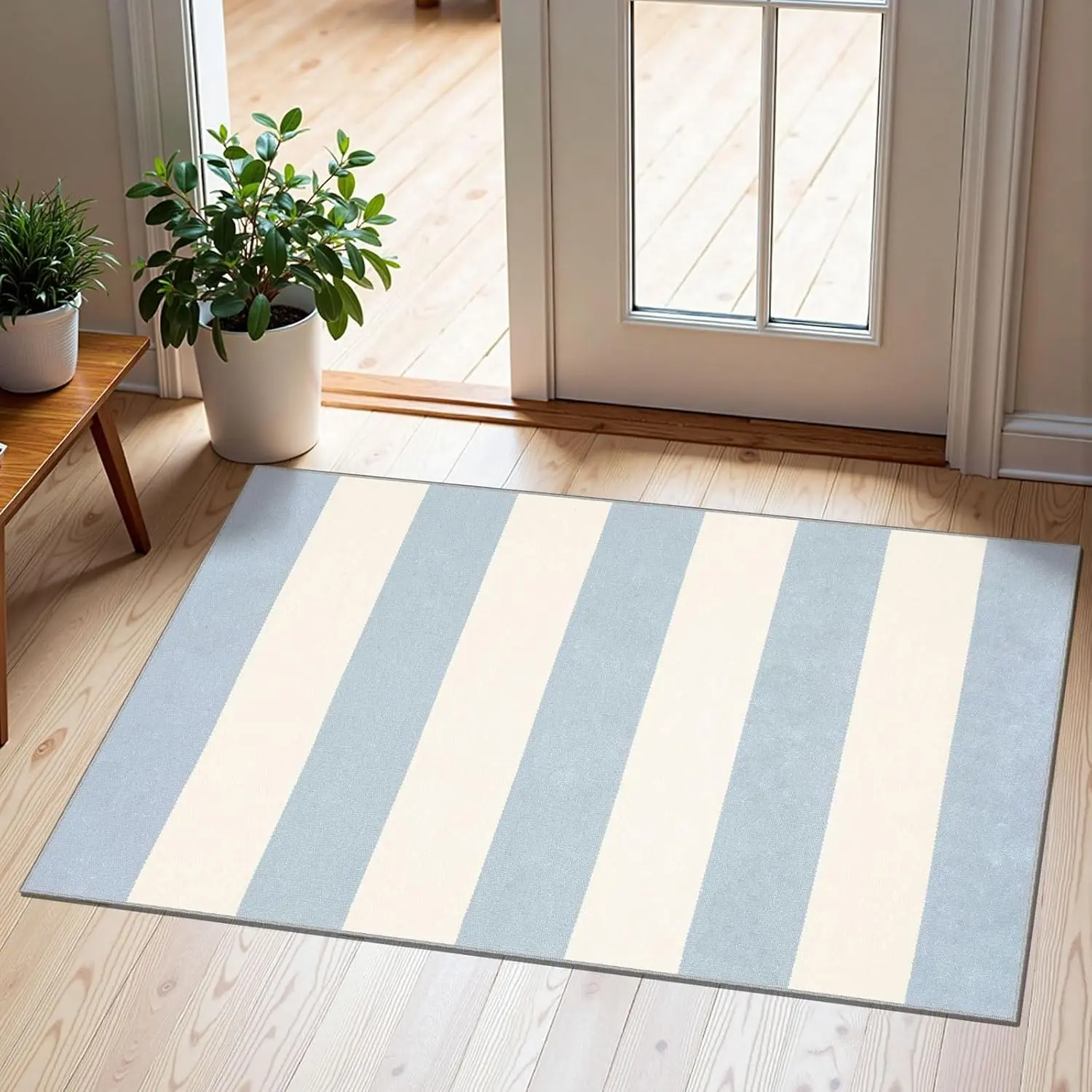 Stripe - Sky Blue / Ivory