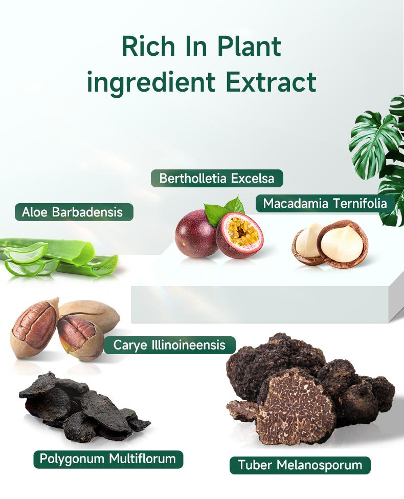 PYEONAN Unisex Bubble Hair Dye, Ammonia-Free, Natural Plant Extracts, 2-in-1 for Gray Coverage and Hair Care, Gray Hair Turns into Black or Dark Brown with Herbal Ingredients, No Bleaching, 10 Bags Hair Color 5.6 Oz./160g