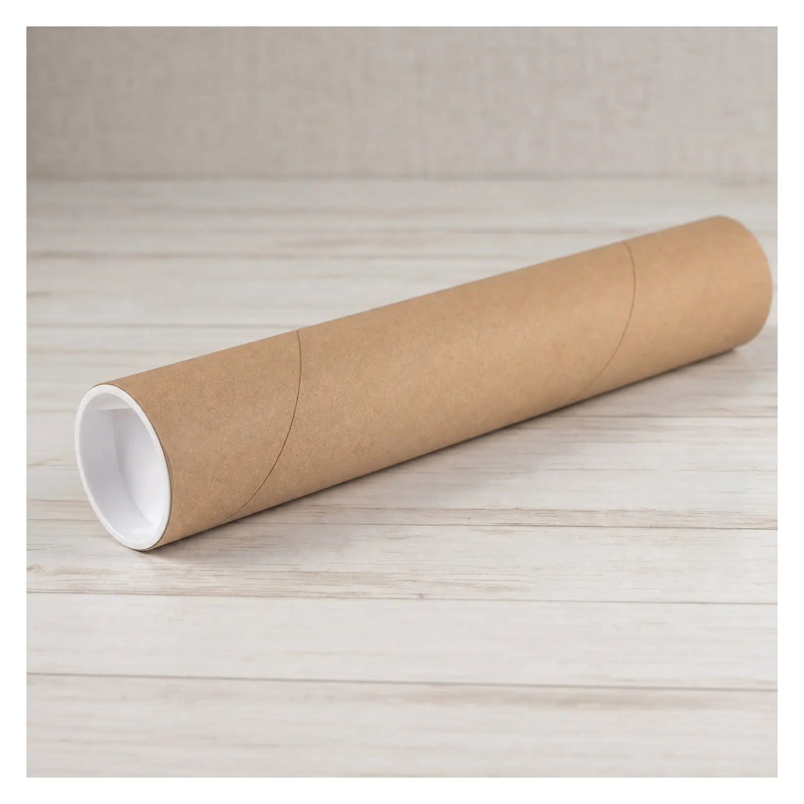 Cardboard Tubes with Caps, 20"L x 2"W x 2"H, Pack of 50 | Poster Tube for Mailing and Storage of Blueprints, Artwork, Crafts, Long Art HolderGift