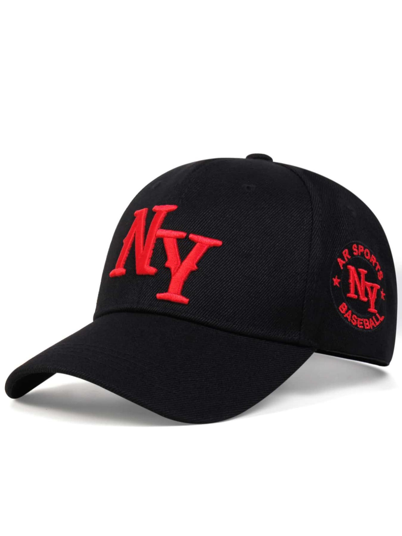 Letter Embroidered Baseball Cap, Outdoor Adjustable Sun Protection Casual Hat, Suitable For Men And Women Traveling in Spring And Autumn