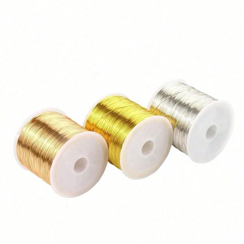 Flexible Transparent Nylon Beading Thread, DIY Jewelry Making Wire, Craft Hair Accessories, Floral Binding String, Ideal for Crafts