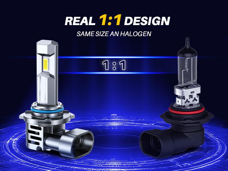 LED Headlamps Bulbs, Fit 9005 9006 H11 9012 AUTOONE Headlight & Fog Lamp, 6000K White,  10,000LM with Cooling Fan, Plug-and-Play Quick Installation, Pack of 2, 9005/HB3 9006/HB4 9012/HIR2 H11/H8/H9/H16 LED Lamps