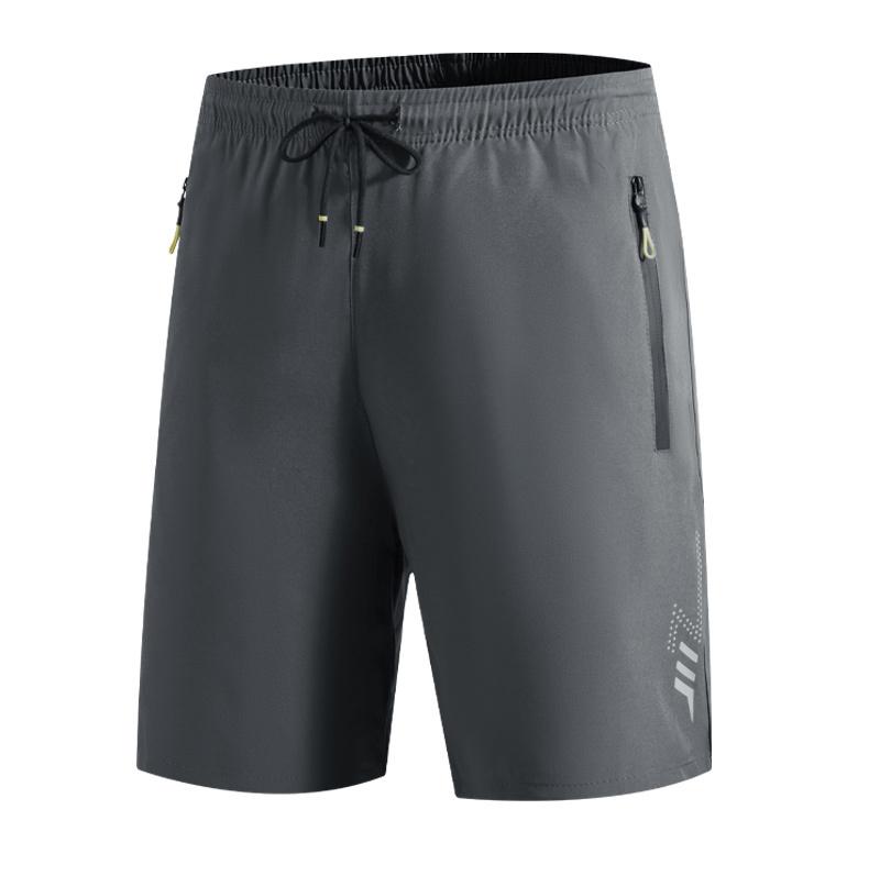 Men's 5-Pack quick drying close fitting sports and leisure gym shorts with breathable bottom, zipper pocket, elastic waistband, multiple sizes, suitable for fitness and outdoor wear