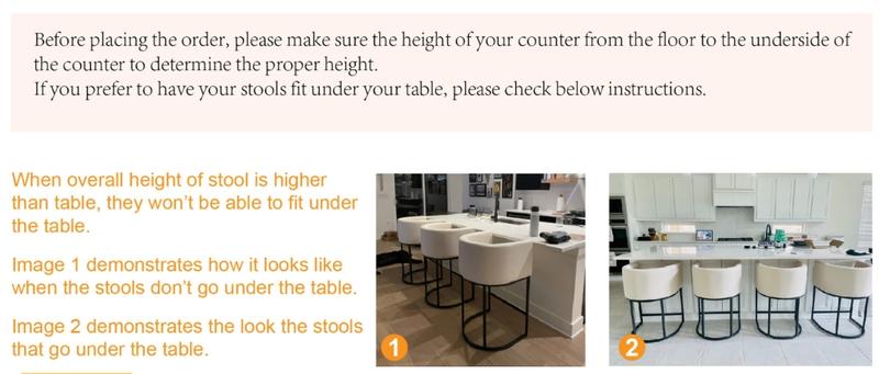 CHAIRUS 24" Counter Height Bar Stools, Modern Barrel Counter Stools with Backrest and Arms,  Linen  Fabric Bar Chairs with Black Metal Frames and Footrest,Upholstered Accent Bar Stools for Kitchen Island, Dining Room,Cream
