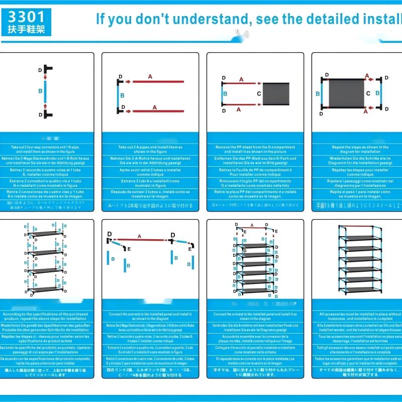 Multi-Layer Storage Rack, Easy Assembly Shoe Organizer, Home Indoor Use, Student Dormitory Display Shelf, Multifunctional Stand