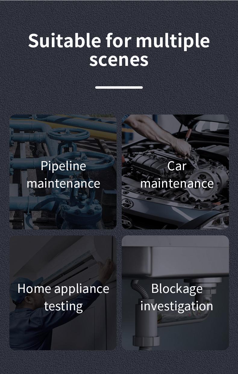 Endoscope Camera with Light,HD Borescope Tools,Adjustable LED Lights, Photo and Video Recording,Semi-Rigid Snake Camera, IP67 Waterproof Inspection Borescope for Android Phones and Laptops for Automotive Repair, Plumbing Sewer,HVAC,Men Tools Cool Gadgets