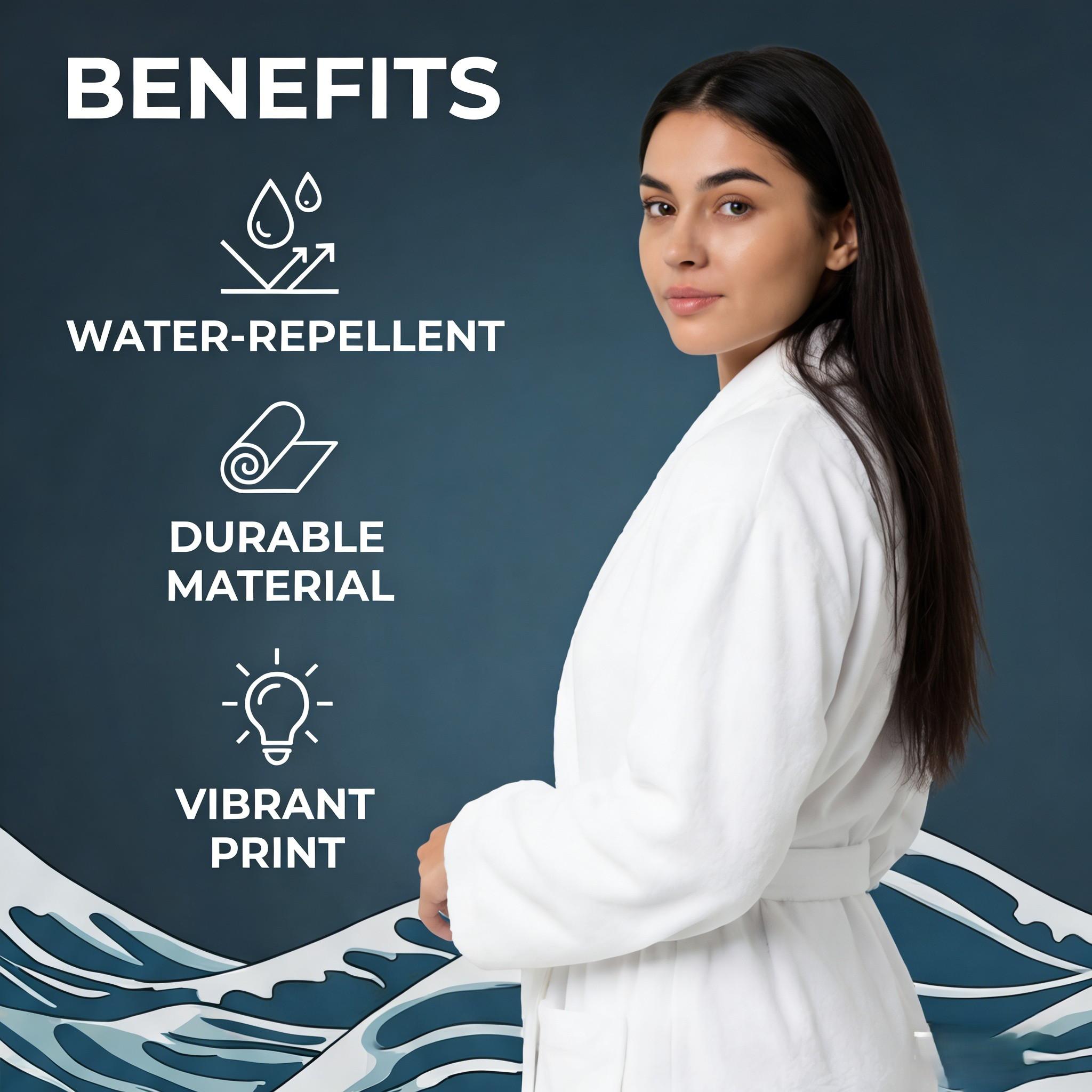 Funny Cat Dinosaur Shower Curtain, Ukiyo-e Japanese Wave with Super Cat Riding Tyrannosaurus, 72" x 72" Durable Mildew Resistant Bath Curtain Set