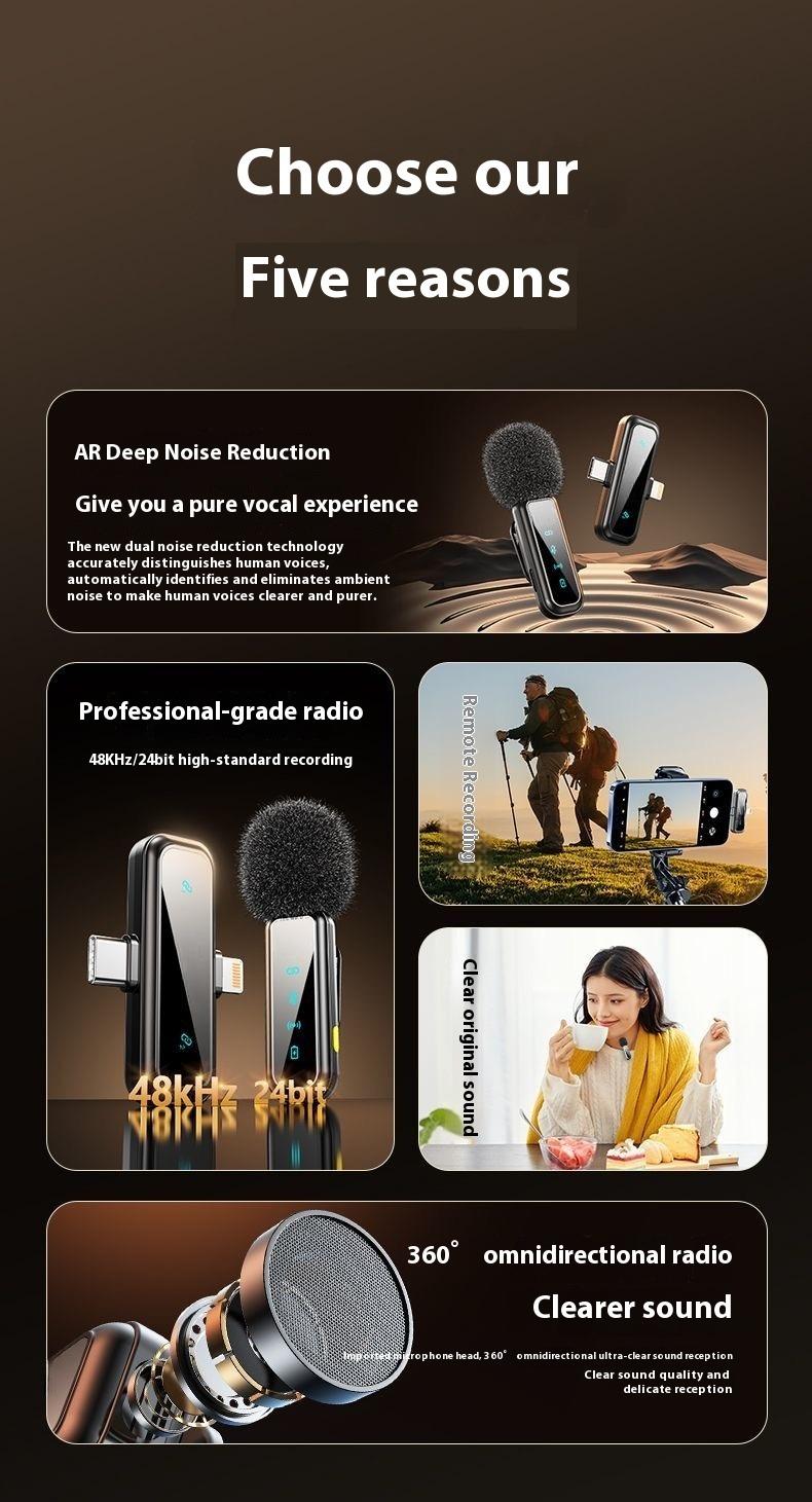 2pcs Professional Wireless Lavalier Microphone forAndroid,iPhone iPad with Adapter Included NoiseReduction Plug-Play Clip on Lapel Mic for TikTok,YouTube, Recording, Vlog, Facebook Live StreamingAudio Smartphone 2pcs Professional Wireless Lavalier Microphone forAndroid,iPhone iPad with Adapter Included NoiseReduction Plug-Play Clip on Lapel Mic for TikTok,YouTube, Recording, Vlog, Facebook Live StreamingAudio Smartphone