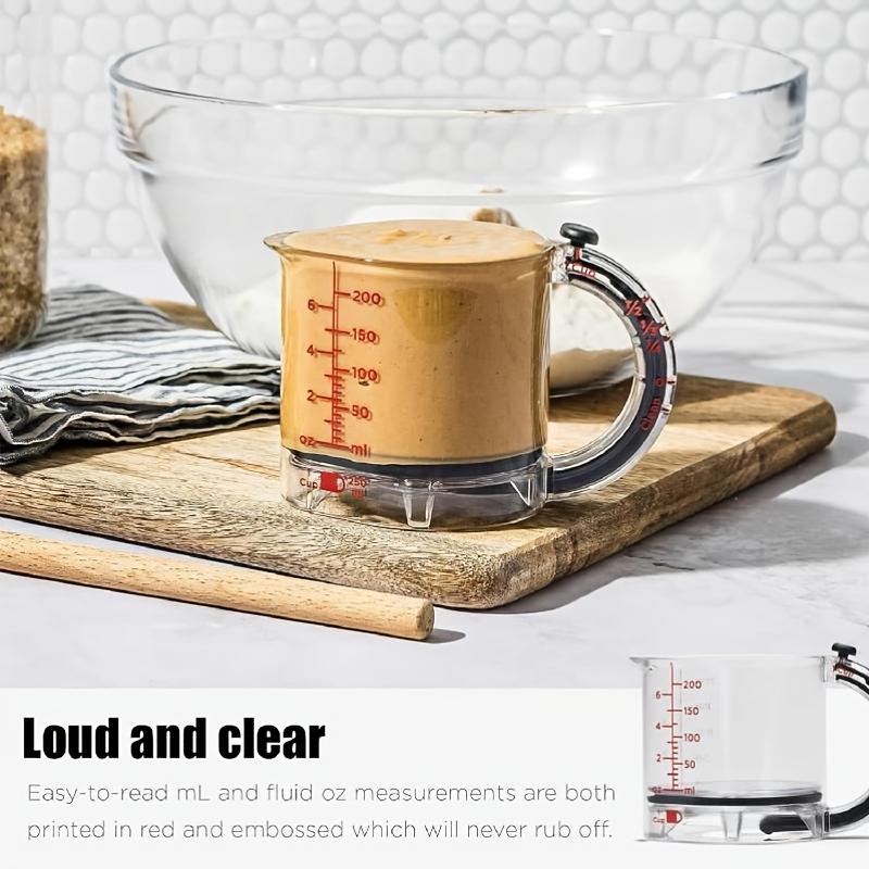 Multi functional adjustable measuring cup set, durable kitchen tools, easy to clean design, ideal choice for cooking and baking essentials, space saving structure, Utensils