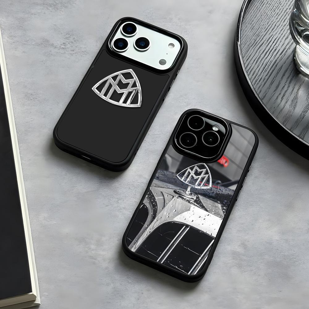 Maybach logo Phone Case Cover for iPhone 17 Air 16 15 14 13 12mini 11 Pro Max Plus Frame Hard Case