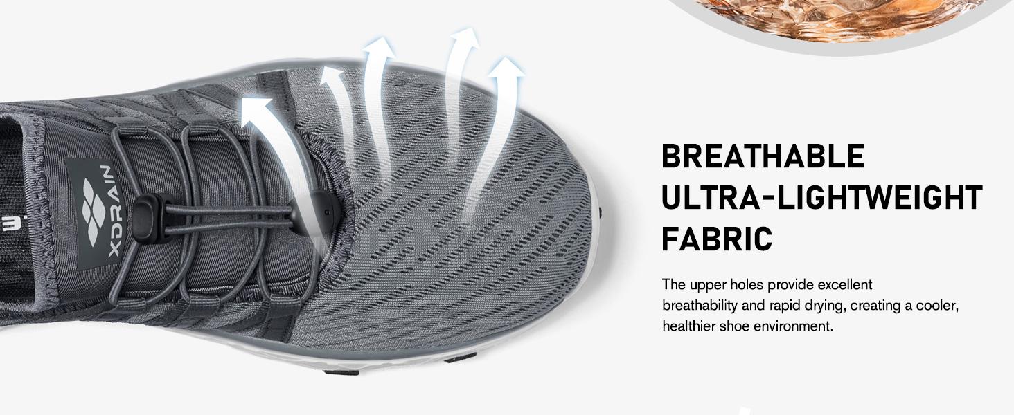 ALEADER Men's Breathable Quick-Drying Watershoes Classic Non-Slip Barefoot Shoes for Outdoor Beach Swimming Kayak Surfing