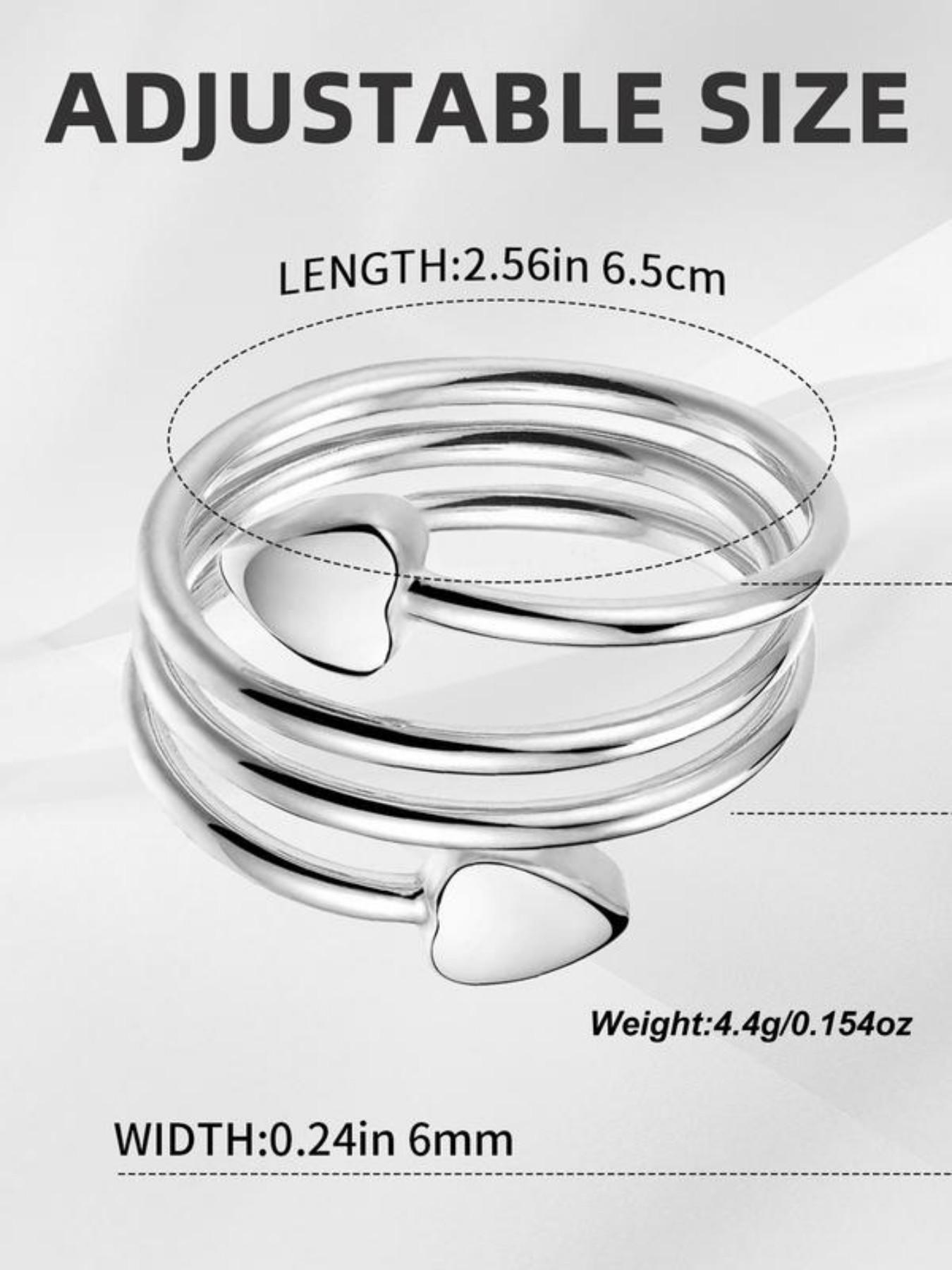 Women's Copper Magnetic Stackable Ring Set, 2 Pieces, Strong Magnet Rings, Adjustable Size, 99% Pure Copper, All Seasons Jewelry Gift, Stacking Ring Set, Statement Rings