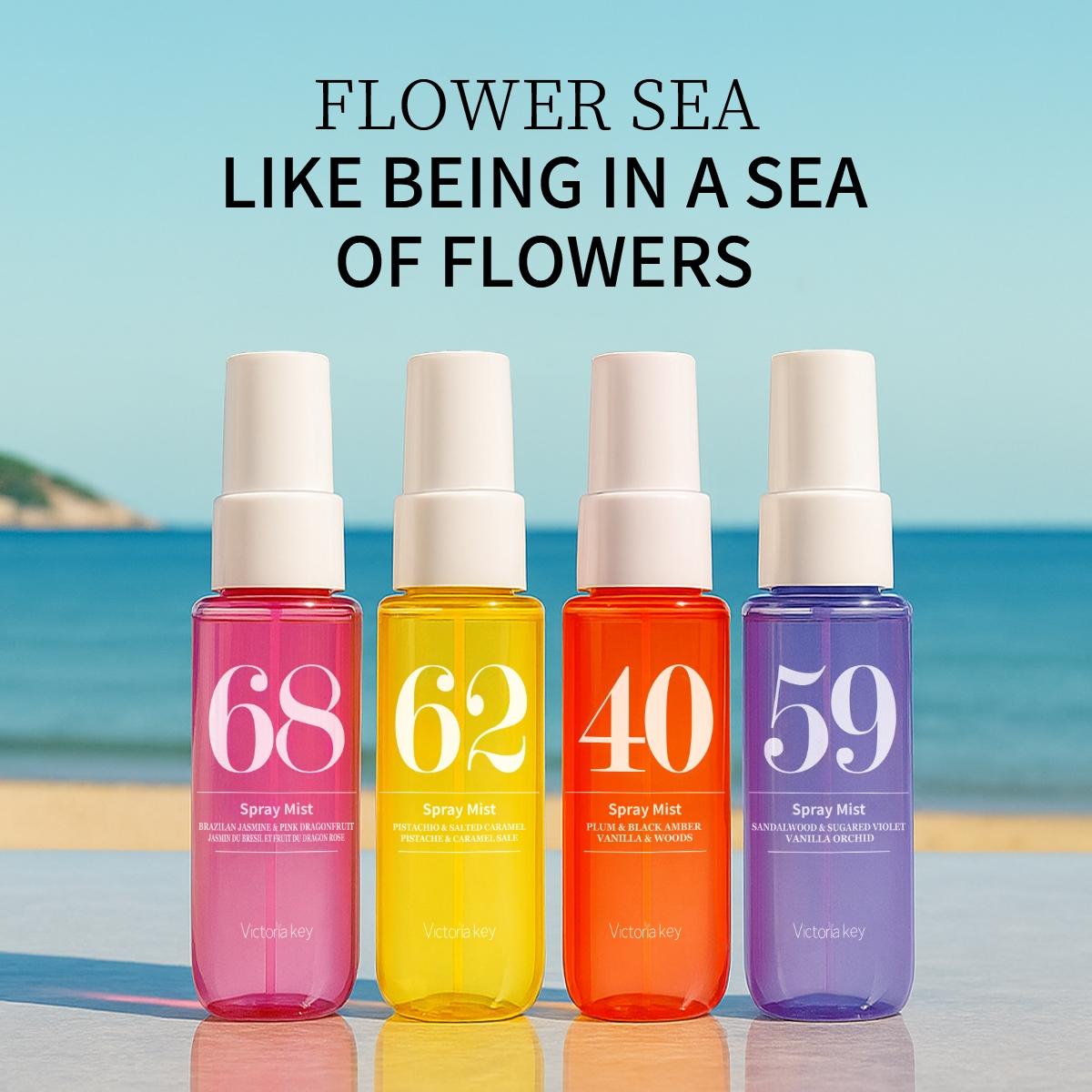 40ML Floral & Fruity Perfume Set, Fragrance Gift Set, 4 Counts Long Lasting Floral Oriental Scent for Women, Ideal for Daily Use or Gifting