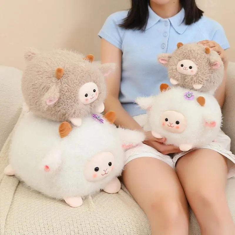 Little Fat Sheep Plush Toys 11/15/21/31cm Cute Lamb Stuffed Toys Room Decor Toys Backpack Pendant kawaii Keychain Birthday Gifts
