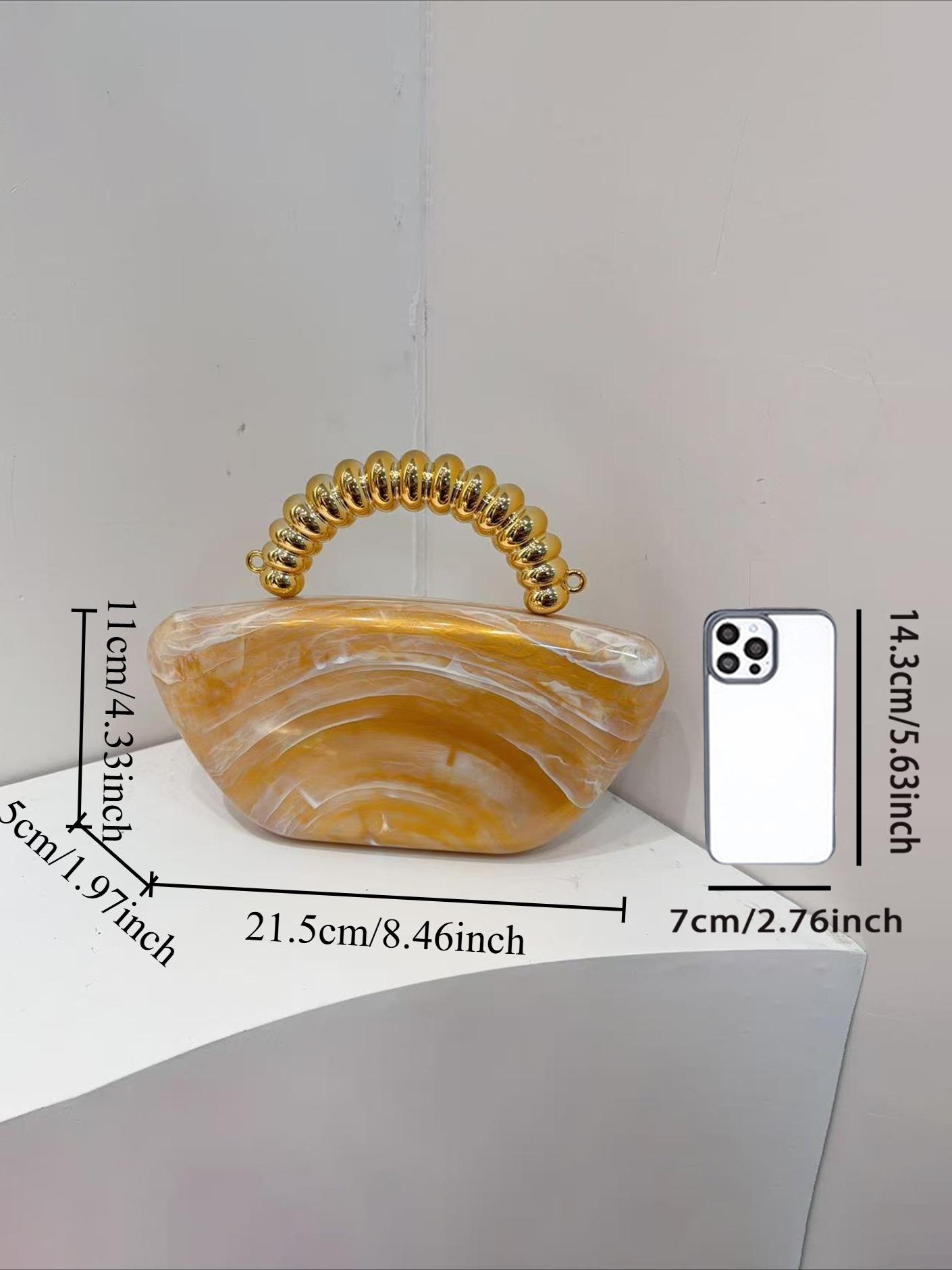 2026 New Marble Pattern Evening Bag for Women, Vintage Elegant Clutch Purse, Trendy Party Handbag, Fashion Crossbody Tote for Wedding Banquet