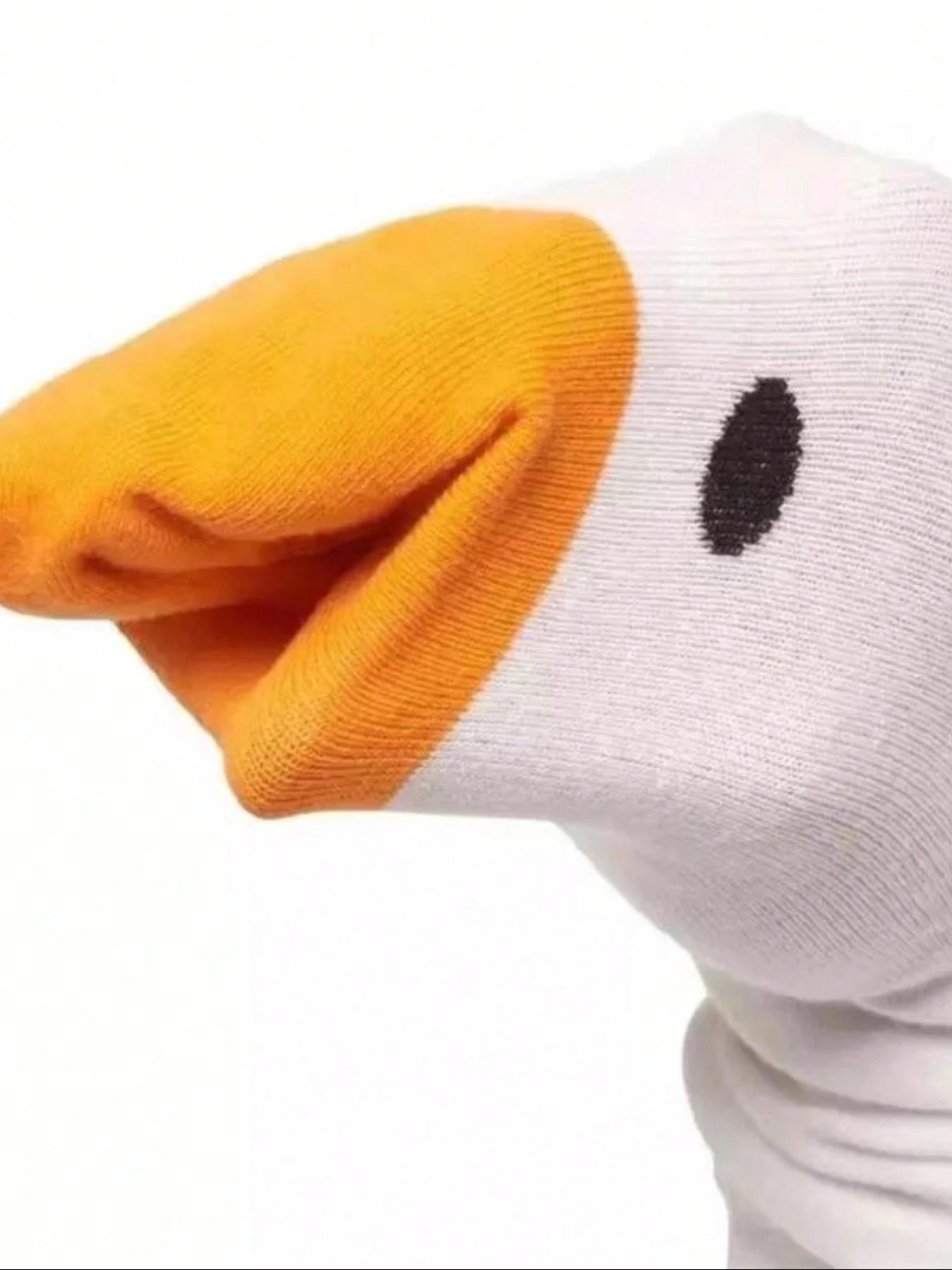 Adorable Cartoon Duck & Duckling Knee-High Socks, Soft Comfortable Socks, Unisex Spring Fall Winter Wear, Socks Set