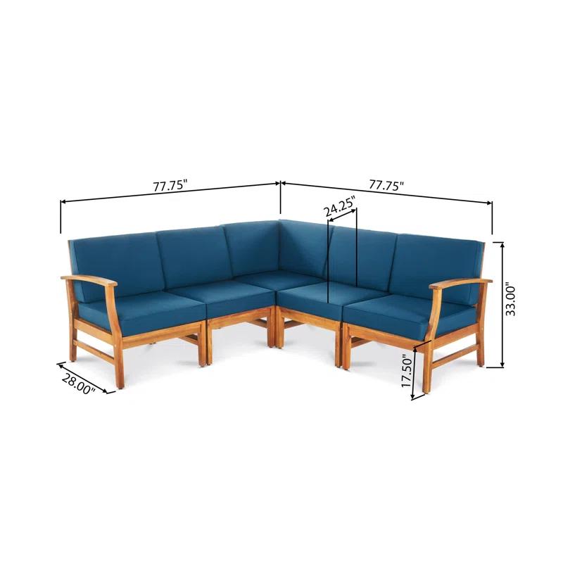 AobtkelChristopher Knight Home® PERLA 5-PCS SOFA SET, BLUE