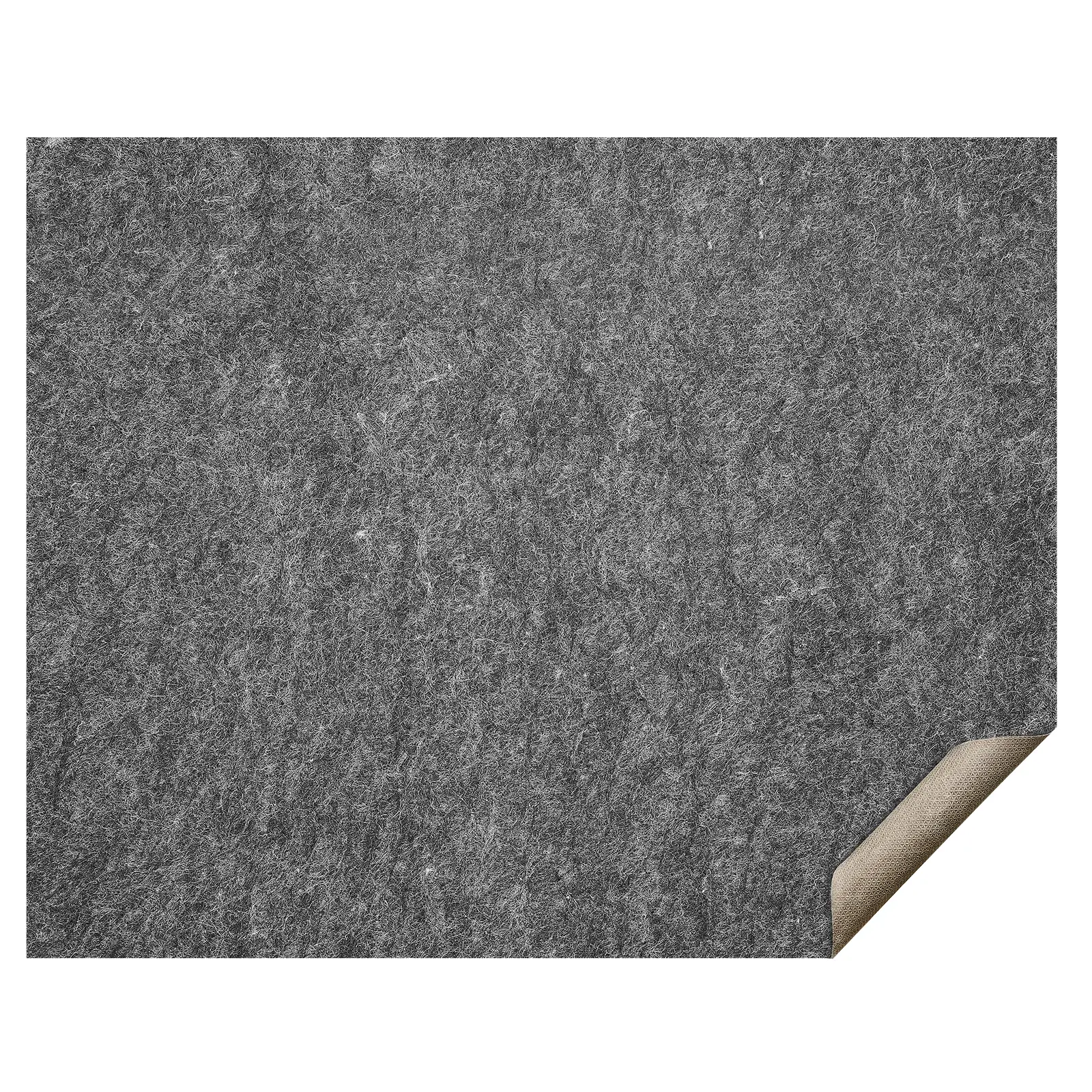 Slip-Resistant Rug Pad - Protective Cushioning Carpet Pad - 8' x 10' - 1/4"Thick - Dual Surface - Polyester Felt + Latex - Gray - 7-8㎡ Area Carpet Padding Rug Cushion Safe for All Floors