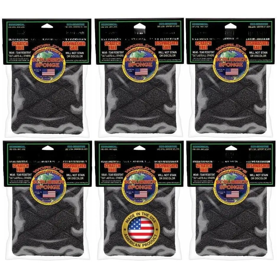 Magic Scrubz  Sponge Rectangle (6-Pack)