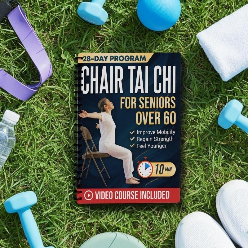 Chair Tai Chi for Seniors Over 60: Safe & Easy 10-Minute Daily Seated Flows to Improve Mobility, Regain Strength, Feel Younger, and Sharpen Your Mind | With Illustrations & Video Tutorials