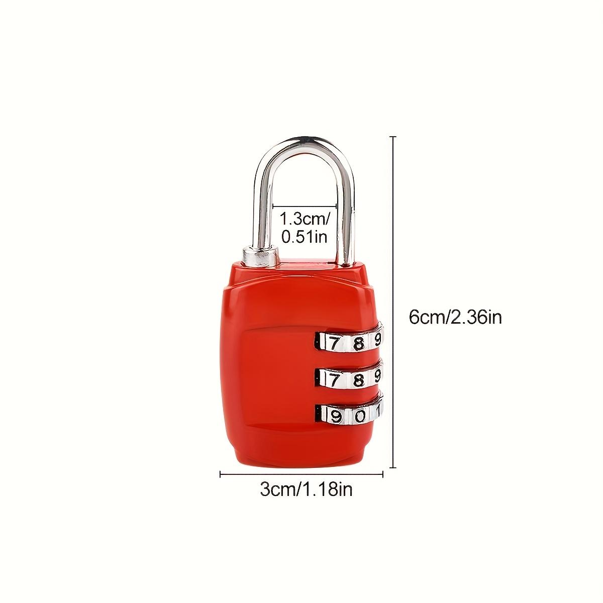 4-Pack Heavy-Duty Combination Padlocks with 999 Combos - Zinc Alloy 3-Digit Code Locks, Sturdy Metal Shackle Locks for Lockers, Gym Equipment, Backpacks, Fences, School, Office & Home Use - Battery-Free Operation (No Batteries Included) - Secure & Easy to