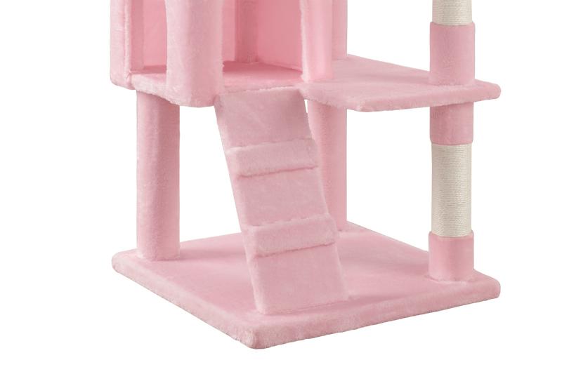 SHA CERLIN 64in Multi-Level Cat Tree Tower with Ladder, Sisal Posts, Cozy Condo, Basket & Top Perch#ChristmasGifts#TikTokShopBlackFriday