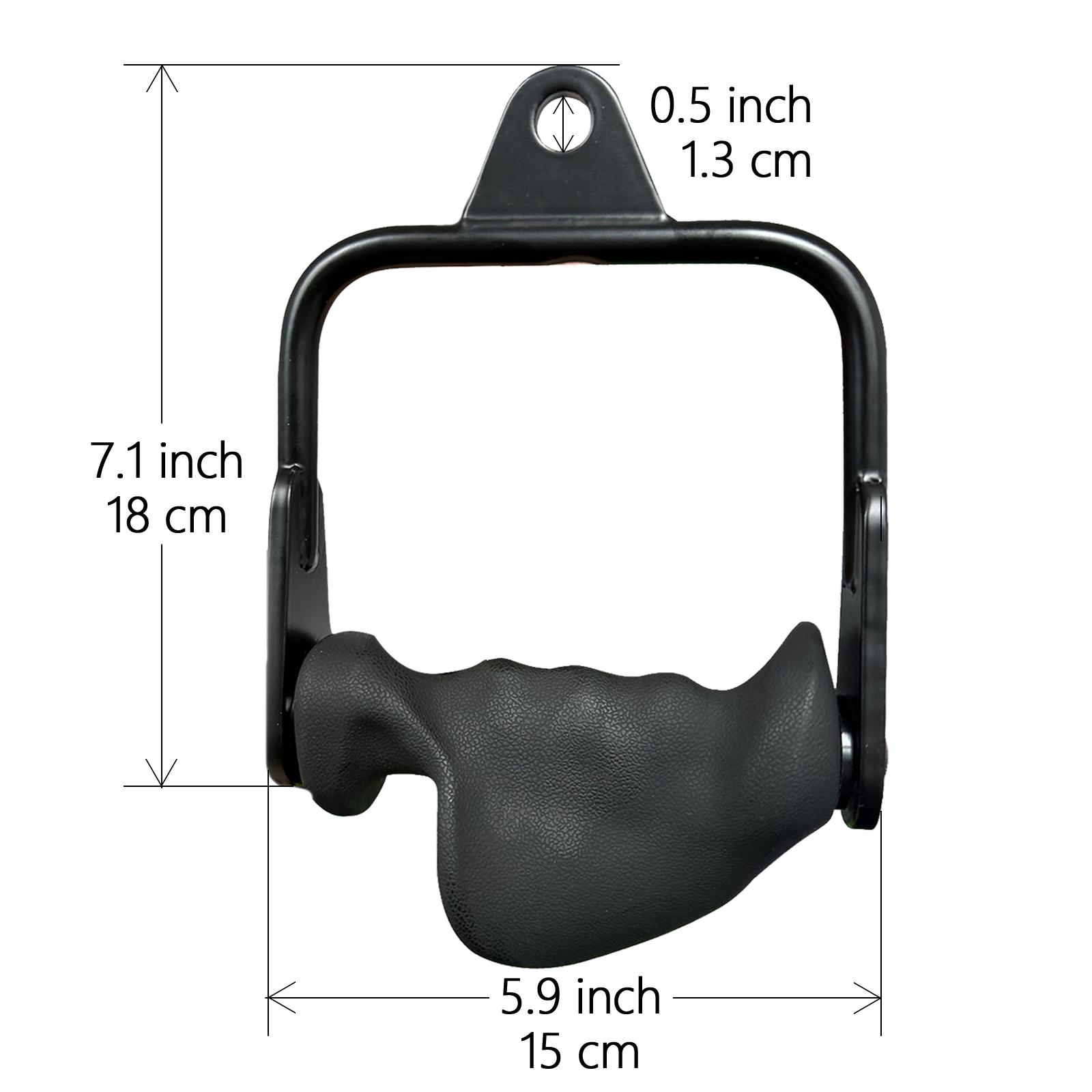Ergonomic Tricep Rope Pulldown Attachments,  Lat Pull Down Bar for Cable Machine, Tricep Workout Cable Attachments，Heavy Duty Working Out Handles Accessories