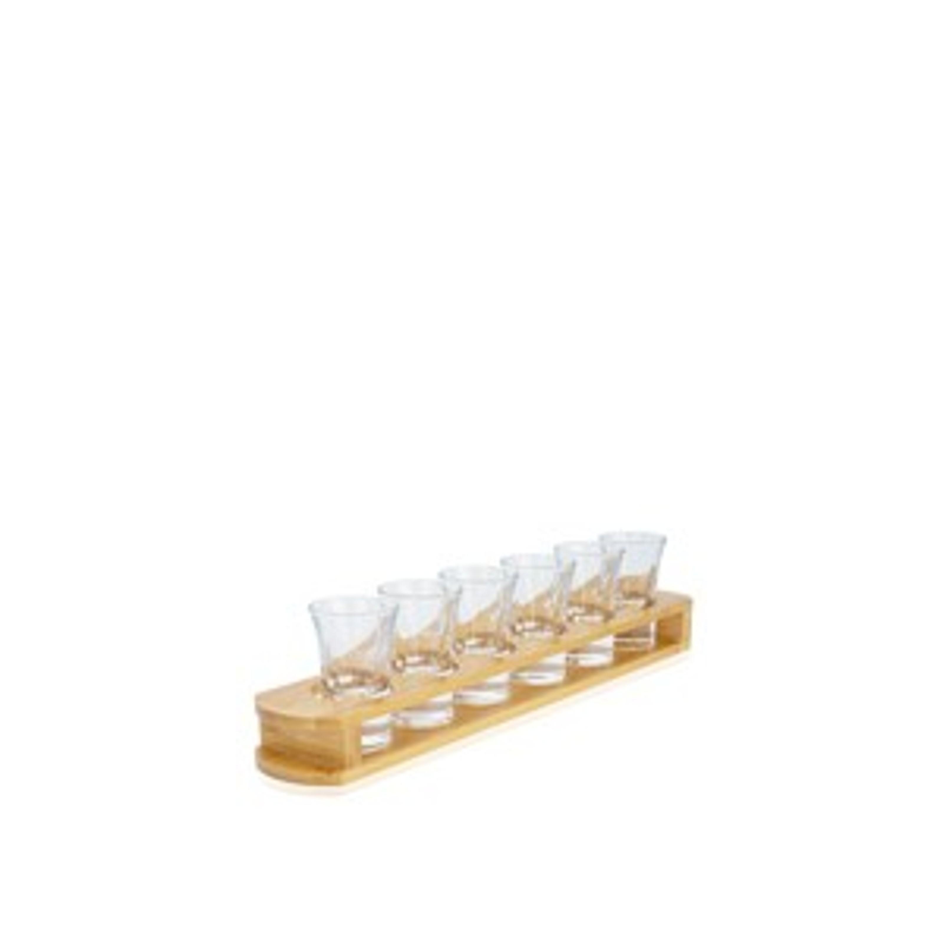 D&Z 1 Ounce Shot Glass Set with Tray, 12 Shot Glasses for Tequila/Vodka/Whiskey/Cocktail, Unique and Convenient Serving Tray - Easily Organize More Attractive Gatherings, Ideal 21st Birthday Gifts