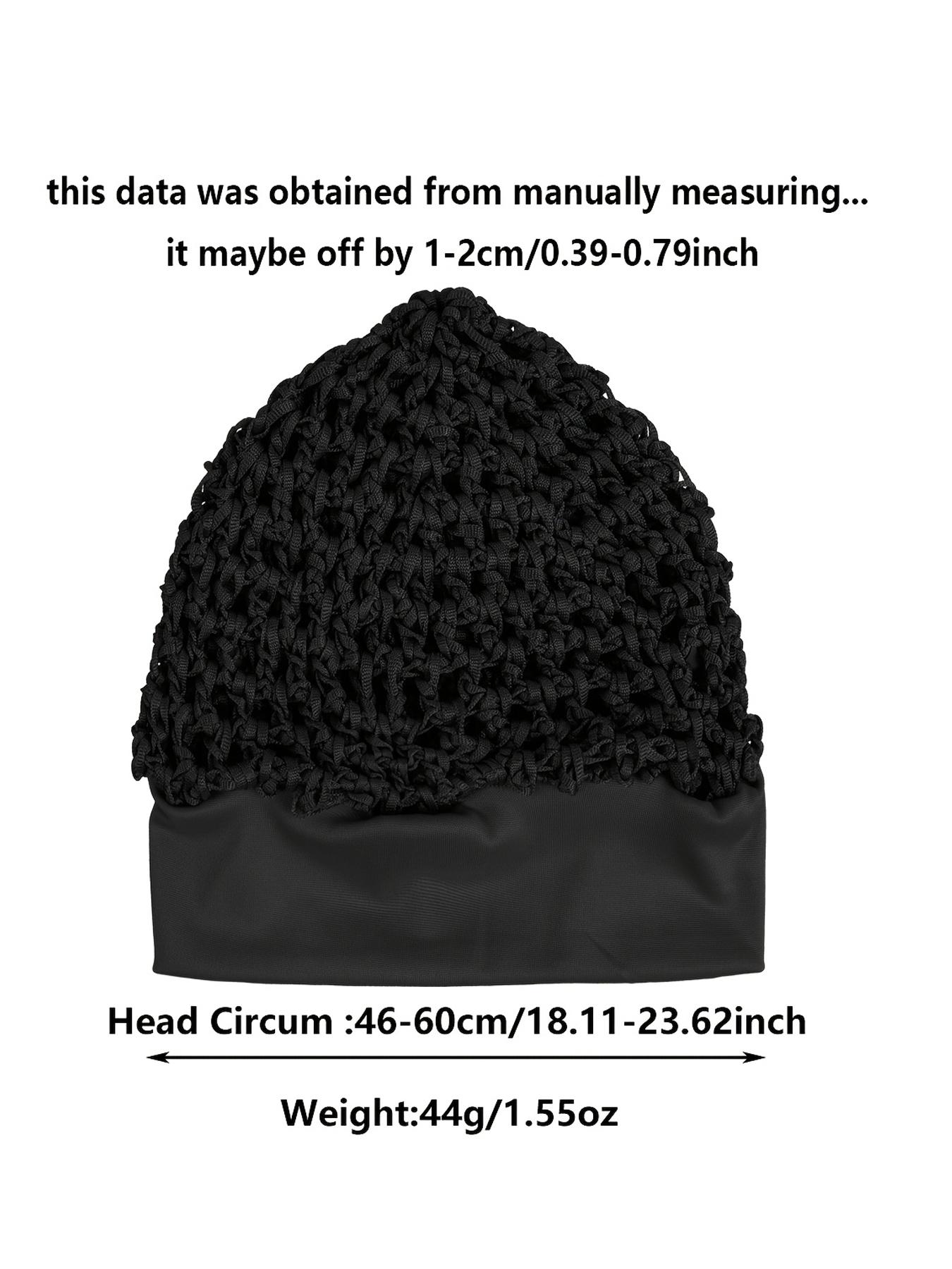 3pcs Mesh Crochet Hair Net, Rayon Knit Snood Hat, Thick Short Women Hairnet, Snoods Cover Ornament for Sleeping, Sleep Bonnets, Comfortable & Stylish, Hair Coverings