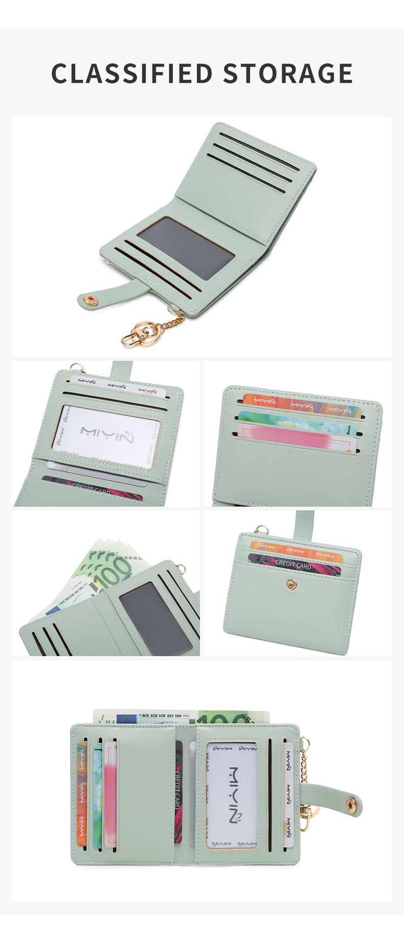 RFlD barrier, ultra-thin double fold credit card wallet,women's multifunctional, small and lightweight coinwallet, women's fashionable pocket wallet, designed forsecurity, unique design,ideal gift，Christmas Gift, Valentine's Day Gift, Rfid Wallet