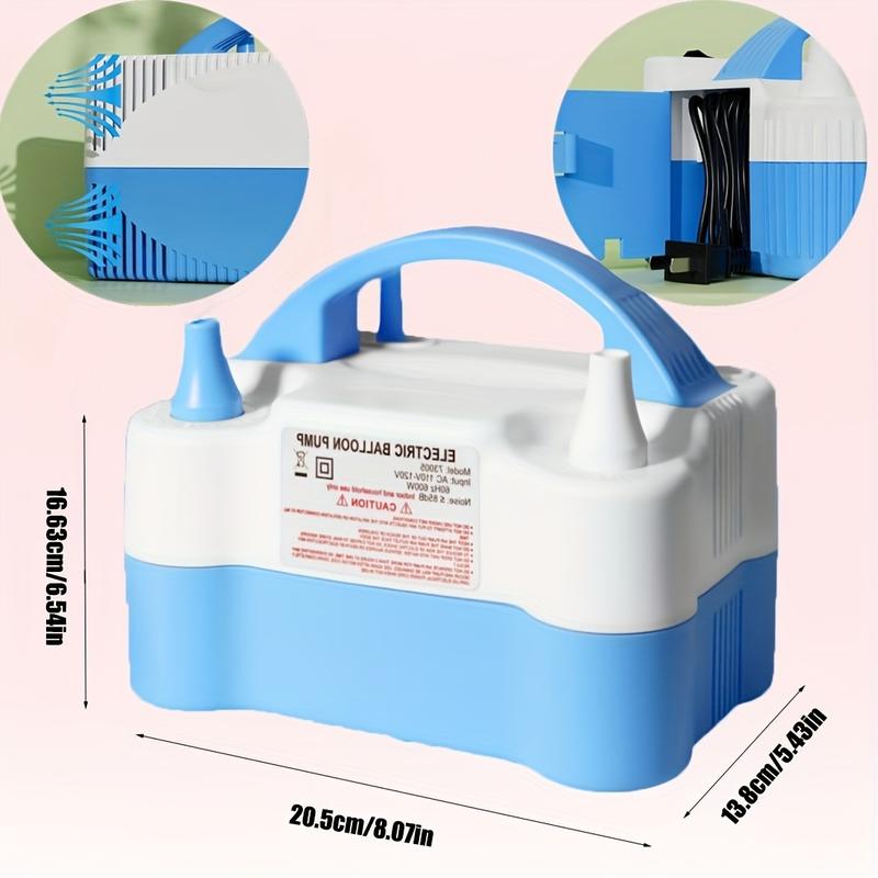 high-power electric balloon inflator balloon inflator double-hole automatic inflator inflatable ball machine wedding room balloon blowing weapon