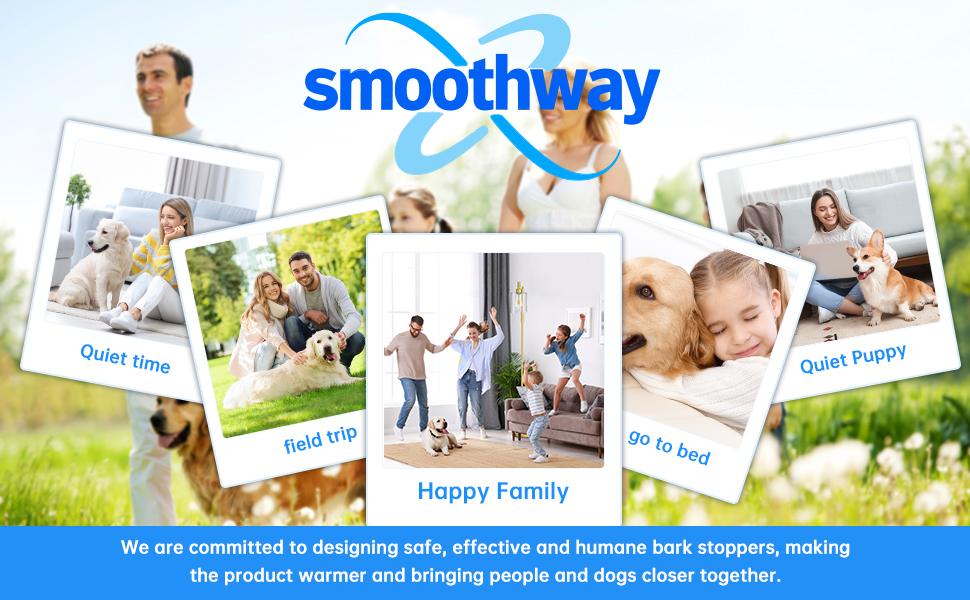 Smoothway Dog Bark Collar, Smart Anti False Triggering AI Chip, IP67 Waterproof Rechargeable Anti Bark Collar with Adjustable Sensitivity, Perfect for Small Large Dogs (Green)