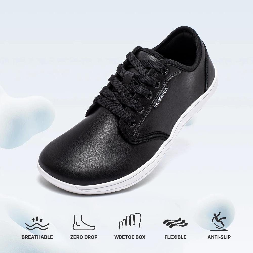 HOBIBEAR Unisex Wide Barefoot Shoes for Mens Womens Minimalist Zero Drop Shoes Sneakers Closed Boy Runner