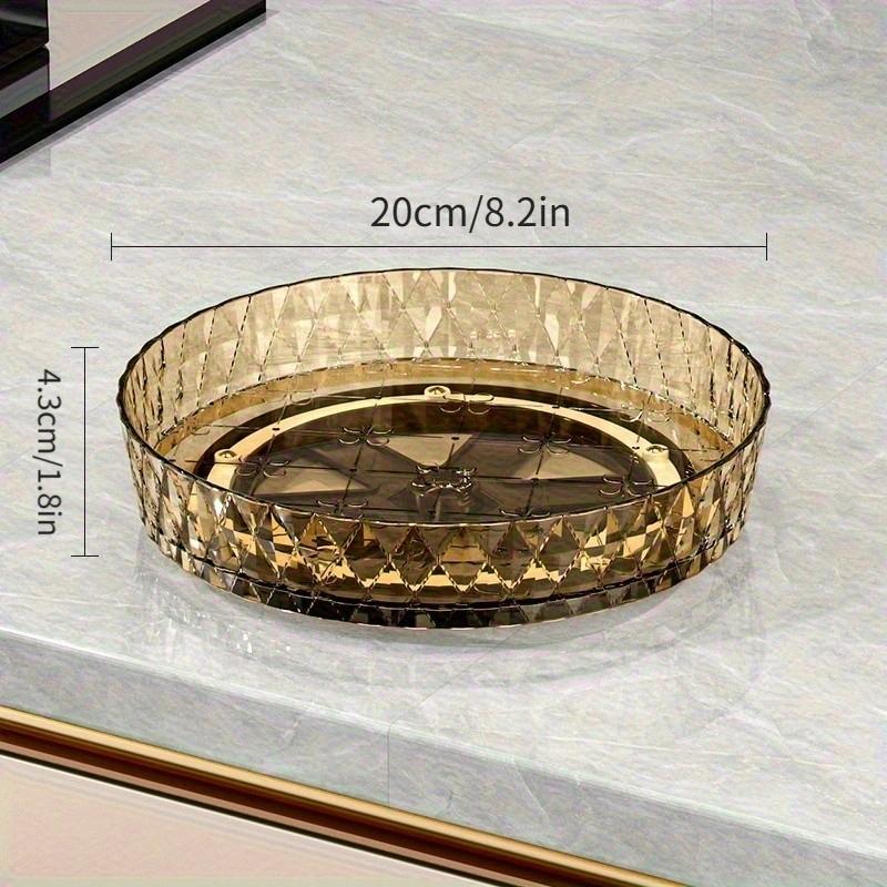 360° Rotating Kitchen and Bathroom Storage Organizer, Universal Plastic Tray for Spices and Condiments, Durable Design, Multi-Purpose Use