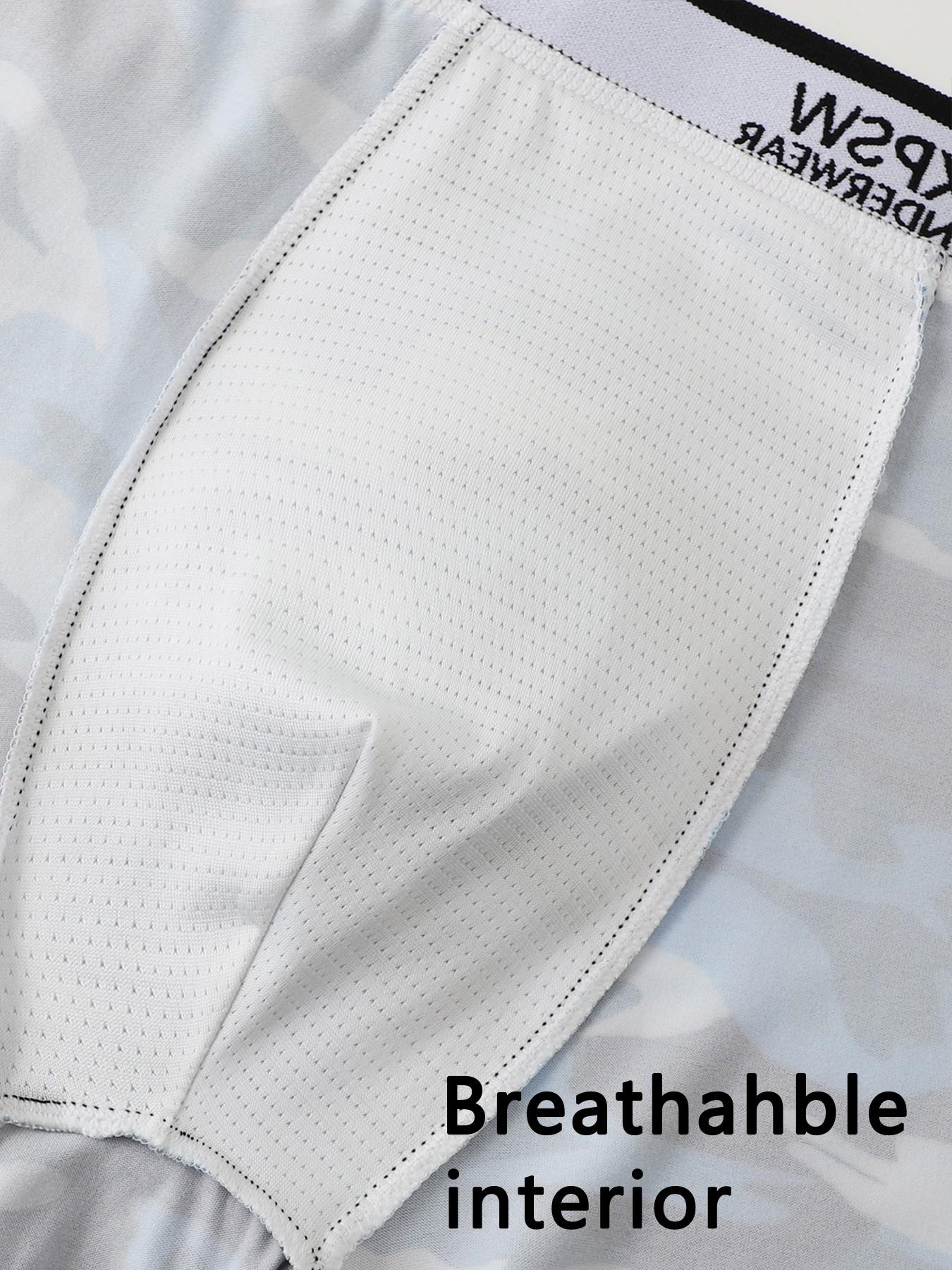 Full of street style! Men's trendy camouflage boxer briefs, durable and resistant to wear without deformation, a must-have for sporty fashion men.