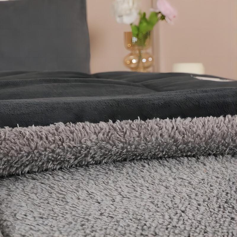 Thickened thermal patchwork quilt offers unparalleled coziness. This fleece-lined autumn/winter serves as an oversized double bedspread for all seasons. Ultra-soft and comfortable bedding makes an ideal gift for Christmas Super Fluffy Duvet #TOP PICKS