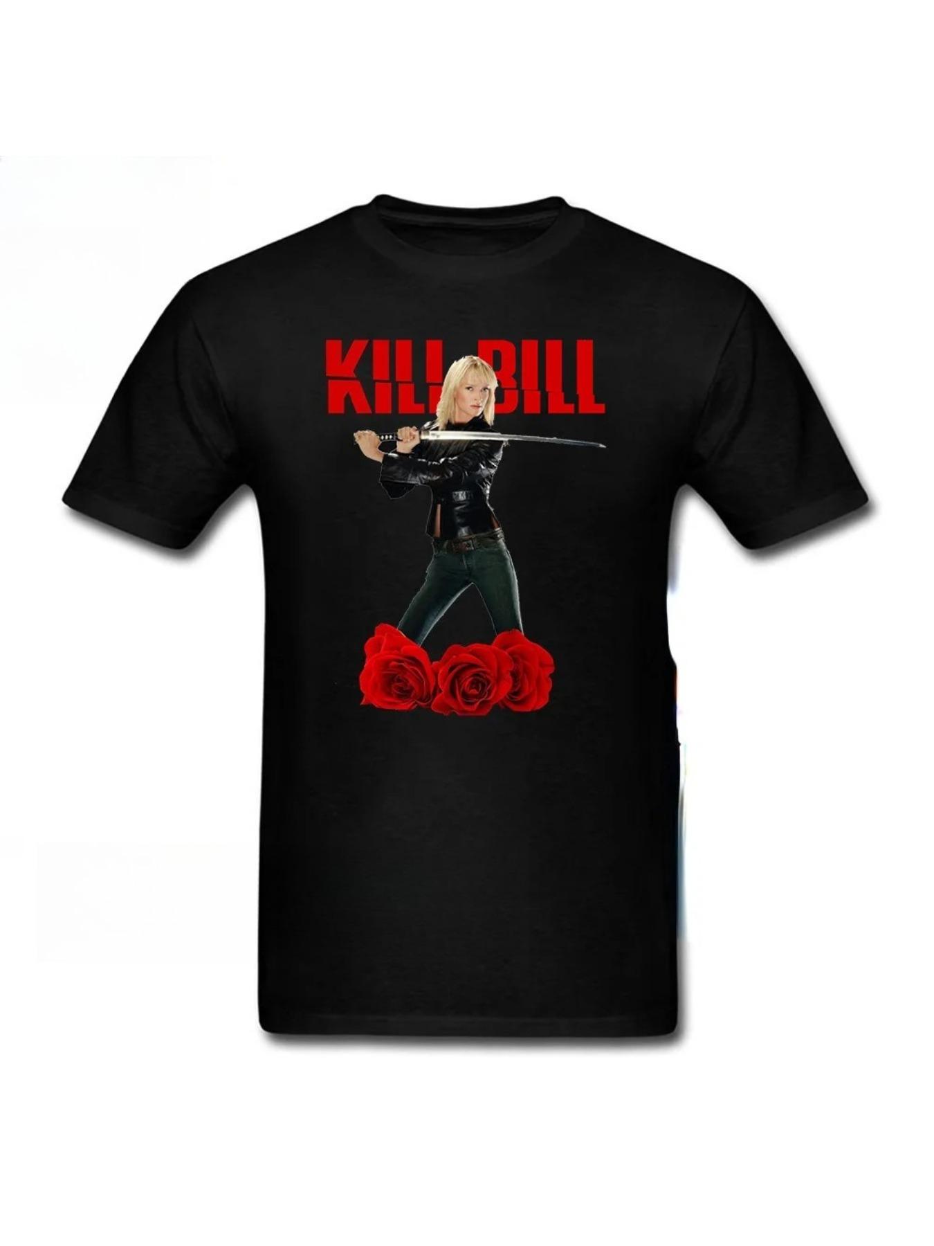 Movie Kill Bill Pulp Fiction Django Tshirt Quentin Tarantino Film Graphic Tshirt Mens Casual Loose Tops Men T-shirt